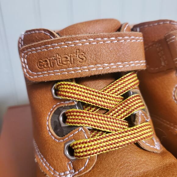 pre-owned Carter’s Toddler Boys Mitch Motorcycle Boots US Boys 7M - Picture 5 of 9